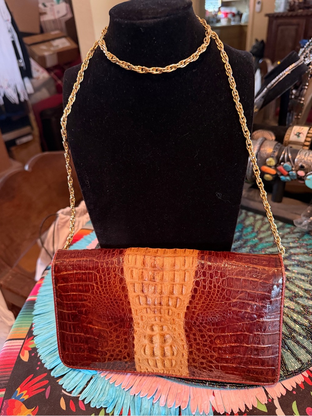 Genuine Crocodile Crossbody or Clutch